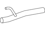 Rura wydechowa DINEX 68684 (Z tyłu)