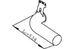Rura wydechowa DINEX 68716 (Z tyłu)