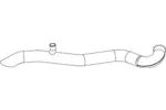 Rura wydechowa DINEX 68744 (Z przodu)