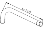 Rura wydechowa DINEX 68770 (Z przodu)
