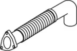 Rura wydechowa DINEX 69102 (Z przodu)