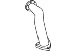 Rura wydechowa DINEX 69133 (Z przodu)