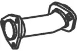 Rura wydechowa DINEX 72113 (Z przodu)
