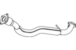 Rura wydechowa DINEX 74146 (Z przodu)