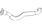 Rura wydechowa DINEX 74147 (Z przodu)