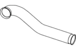 Rura wydechowa DINEX 80232 (W środku)