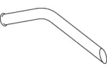 Rura wydechowa DINEX 80682 (Z tyłu)