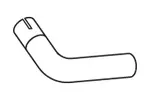Rura wydechowa DINEX 80745 (Z tyłu)