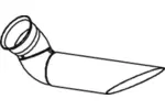 Rura wydechowa DINEX 54236 (Z przodu)