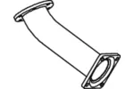 Rura wydechowa DINEX 82125 (Z przodu)