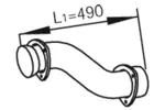 Rura wydechowa DINEX 82161 (W środku)