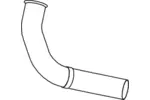Rura wydechowa DINEX 82179 (Z przodu)