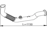 Rura wydechowa DINEX 82227 (Z przodu)