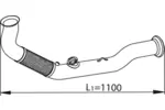 Rura wydechowa DINEX 82229 (Z przodu)