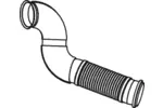 Rura wydechowa DINEX 82252 (Z przodu)