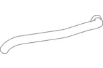 Rura wydechowa DINEX 82608 (Z tyłu)
