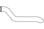 Rura wydechowa DINEX 82701 (Z tyłu)