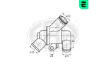 Termostat układu chłodzenia ERA 350165