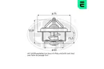 Termostat, żrodek chłodzący ERA 350169