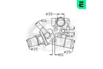 Termostat układu chłodzenia ERA 350182