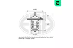 Termostat układu chłodzenia ERA 350220