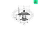 Termostat układu chłodzenia ERA 350310