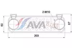 Chłodnica oleju silnikowego AVA CLEVER CHOICE AU3362