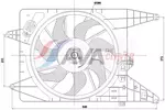 Wentylator chłodnicy silnika AVA CLEVER CHOICE DA7025