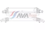 Chłodnica powietrza doładowującego - intercooler AVA CLEVER CHOICE FT4493