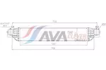 Chłodnica powietrza doładowującego - intercooler AVA CLEVER CHOICE JE4096