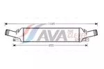 Chłodnica powietrza doładowującego - intercooler AVA CLEVER CHOICE AI4294