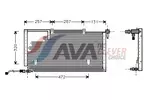 Chłodnica powietrza doładowującego - intercooler AVA CLEVER CHOICE AI4217