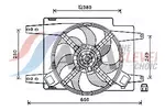 Wentylator chłodnicy silnika AVA CLEVER CHOICE AL7522