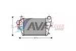 Chłodnica powietrza doładowującego - intercooler AVA CLEVER CHOICE ALA4085