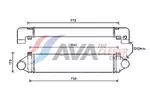 Chłodnica powietrza doładowującego - intercooler AVA CLEVER CHOICE AUA4219