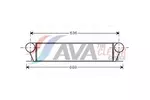 Chłodnica powietrza doładowującego - intercooler AVA CLEVER CHOICE BW4253