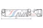 Chłodnica powietrza doładowującego - intercooler AVA CLEVER CHOICE BW4457