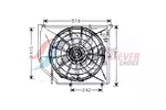 Wentylator chłodnicy silnika AVA CLEVER CHOICE BW7502