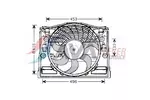 Wentylator chłodnicy silnika AVA CLEVER CHOICE BW7513