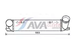 Chłodnica powietrza doładowującego - intercooler AVA CLEVER CHOICE BWA4473