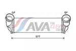 Chłodnica powietrza doładowującego - intercooler AVA CLEVER CHOICE BWA4543