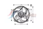 Wentylator chłodnicy silnika AVA CLEVER CHOICE CN7529