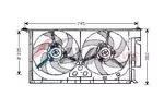 Wentylator chłodnicy silnika AVA CLEVER CHOICE PE7537