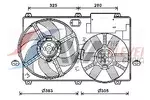 Wentylator chłodnicy silnika AVA CLEVER CHOICE CN7554