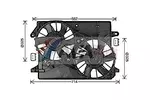 Wentylator chłodnicy silnika AVA CLEVER CHOICE CR7513