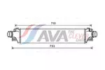 Chłodnica powietrza doładowującego - intercooler AVA CLEVER CHOICE CT4061