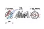 Chłodnica oleju silnikowego AVA CLEVER CHOICE DN3431
