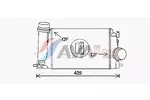 Chłodnica powietrza doładowującego - intercooler AVA CLEVER CHOICE DN4442