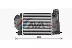 Chłodnica powietrza doładowującego - intercooler AVA CLEVER CHOICE DN4469