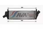 Chłodnica powietrza doładowującego - intercooler AVA CLEVER CHOICE DN4479
